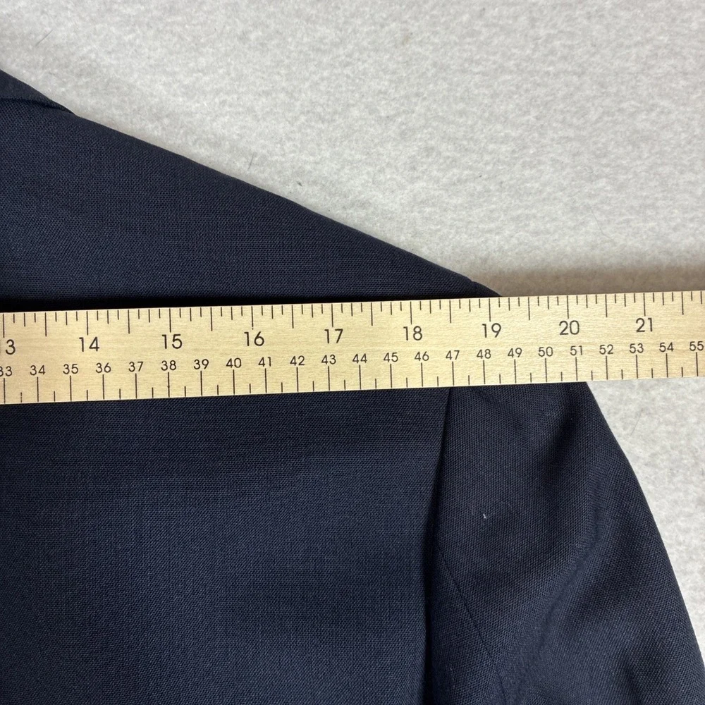 J. Crew Ludlow Tollegno 1900 Wool Navy Blue Semi Structured Blazer 42R Preppy